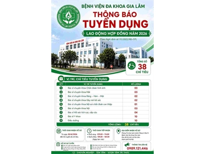 Thông báo về việc điều chỉnh chỉ tiêu tuyển dụng lao động hợp đồng 2026.